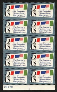 US Scott #1310 5c 1966 SIPEX Plate Blocco di 10, come nuovo NH OG - Foto 1 di 2