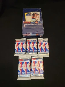NEU! Lot of 5 x 1990-91 NBA HOOPS SEALED PACKS FROM BOX JORDAN VINCENT JACKSON - - Bild 1 von 3