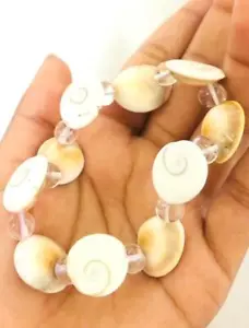 Clear Quartz Gomti Beaded Bracelet Crystal Healing Fashion Jewelry Gift Energy - Picture 1 of 2