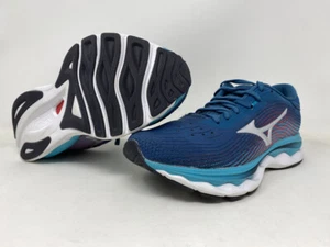 Mizuno Women's Wave Sky 5 Running Shoes, Legion Blue/Silver, 6 B Medium US - Picture 1 of 4