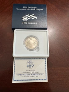 2008-P Bald Eagle US Mint UNC Silver Half Dollar with Box and COA - Picture 1 of 2
