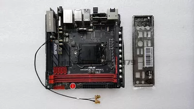 1PC ASUS STCOM Z87 MAXIMUS VII IMPACT Socket MotherBoard Used - Image 1 of 3