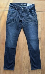 INC International Concepts Skinny Fit Jeans Comfort Stretch Size 33x32 Dark Wash - Picture 1 of 11