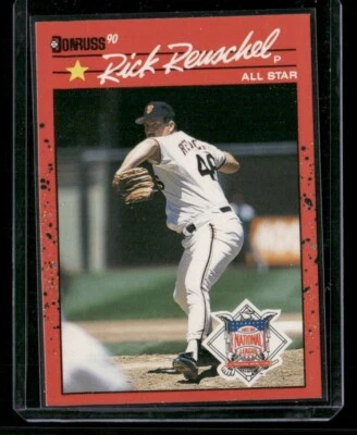 1990 Donruss - Rick Reuschel #663 "All-Star Game Performance" above Stats - Image 1 of 2