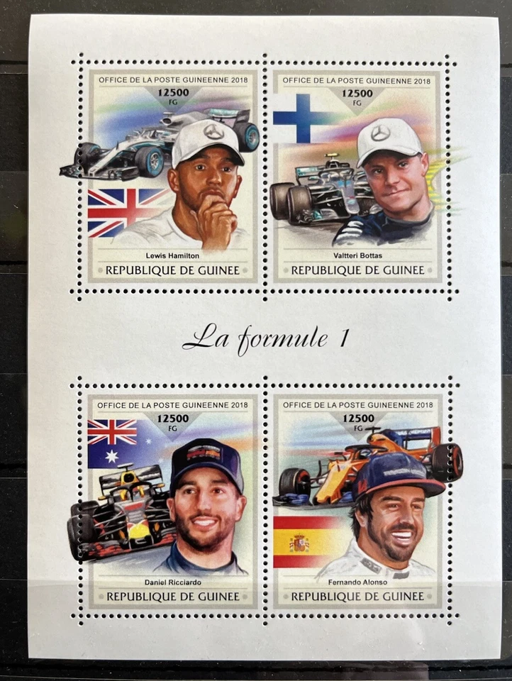 Racing / Formula / Alonso / Ricciardo / Hamilton / Auto Racers   MNH** SN. - Image 1 of 1