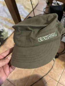 New Kango Cotton Twill Army Cap Sz Small Adult Green With Tags - Picture 1 of 13