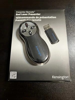 Kensington® Q1428A Wireless Presenter with Red Laser Pointer, 085896333746/ AA - Image 1 of 4