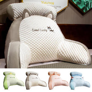Cut Plush Reading Pillow Shredded Memory Foam Bed Rest Backrest Pillow With Arms