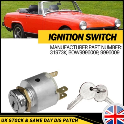 Ignition Switch 3 Position & 2 Keys For MINI MGB TRIUMPH NEW 31973 47SA UK - Image 1 of 4