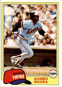 1981 Topps Bombo Rivera Baseball Cards #256