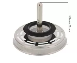 Blanco Stopfen Siebkörbchen Radial 3,5" Manuell mit Zapfen 118939 - Bild 1 von 3