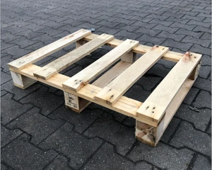 Einwegpalette 60x80cm; Palette IPPC; 600x800x132 NEU - Bild 1 von 1