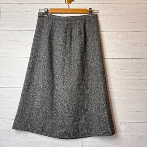 Gonna Pendleton Vintage Taglia Media Leggera Academia Chevron 100% Pura Lana Vergine - Foto 1 di 17