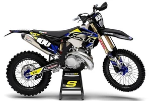 SHERCO SE 125 250 300 450 FULL Graphics Kit With Backgrounds Model - Picture 1 of 4