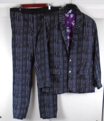 Nightmare Before Christmas Costume Mens Large Jack Skellington Adult No Bowtie  - Image 1 of 4