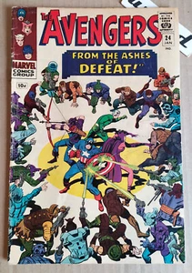 Avengers 24 - 1° Serie, 1966, Gd+/VG - Kang il Conquistatore, versione UK Pence - Foto 1 di 5