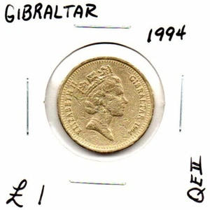 1994 Gibraltar £1 One Pound Royal Visit Coin as pictured - Picture 1 of 6