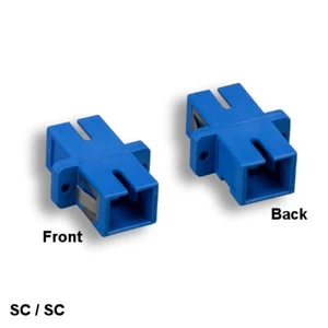 Conector de alimentación de montaje en brida adaptador de fibra óptica simple multimodo SC/SC - Imagen 1 de 1