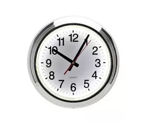 13" weiße LED Wanduhr - Bild 1 von 3
