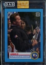 2023 GAS Arnold Schwarzenegger Governator BLUE REFRACTOR PRIZM Card G-2 #39/50
