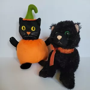 Ganz Webkinz Black Cat No Code Celebrate Halloween Cat Pumpkin Hat Bottle Topper - Picture 1 of 12