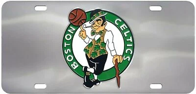 Boston Celtics NBA Chrome Die Cast License Plate - Image 1 of 2