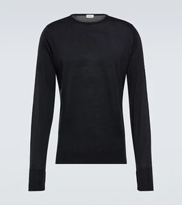 John Smedley Men's Marcus Crew Neck Knit, Black Size Small New With Tags - Picture 1 of 5