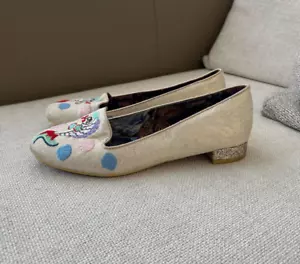 Scarpe ballerine irregolari a scelta pesce ricamato 41eur 7 uk - Foto 1 di 10