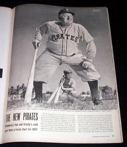 PITTSBURGH PIRATES 1947 NEW START PICTORIAL HONUS WAGNER HANK GREENBERG + KINER - Imagen 1 de 2