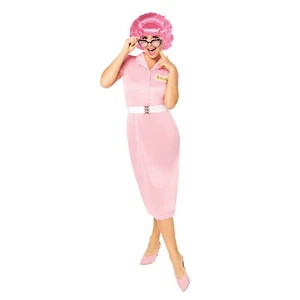 Amscan Frenchy Grease Lightning Musical 70s Ladies Fancy Dress Costume Siz 12-14 - Picture 1 of 2