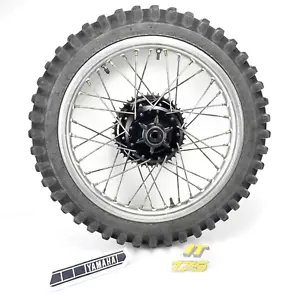 1980 yamaha IT 175 Rear Wheel Rim Spokes Oem Original - Picture 1 of 17