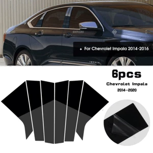 Juego de 6 postes de pilar negro brillante para Chevy Impala 2014-2020 - Imagen 1 de 12