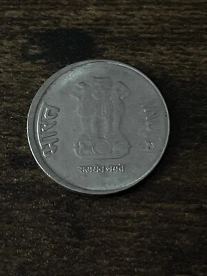 2016 India 1 Rupee Stainless Steel Ahsoka column Star Actual Coin TK6407* - Image 1 of 3