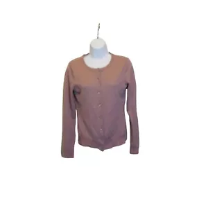 Women's New York And Company Button Up Sweater Blouse Shirt Sz. M Light Violet - Picture 1 of 9