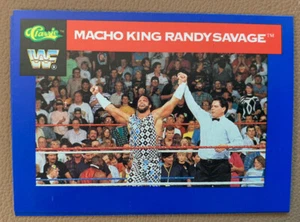 1991 Classic WWF Macho Man King Randy Savage Card #84 WWE HOF - Picture 1 of 2