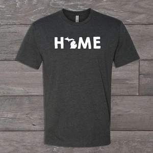 Michigan Home State T-Shirt Tee Tshirt Unisex MI Detroit - Bild 1 von 2
