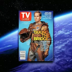 Star Trek TV Guide Magazine Aug 2001 Taking the Bridge Scott Bakula In the Ship - Imagen 1 de 13