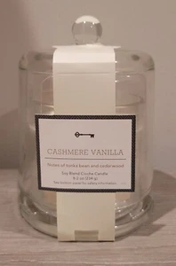Threshold CASHMERE VANILLA Jar Candle & Glass Cloche- 8.2 oz HARRY STYLES SCENT! - Picture 1 of 4