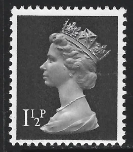 1971 Sg X848 1½p black (2 Bands) Unmounted Mint - Picture 1 of 2