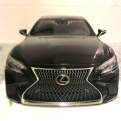 LEXUS LS500h 1/18 Scale Diecast Model Black Collectible Tested Authentic Japan - Image 1 of 4