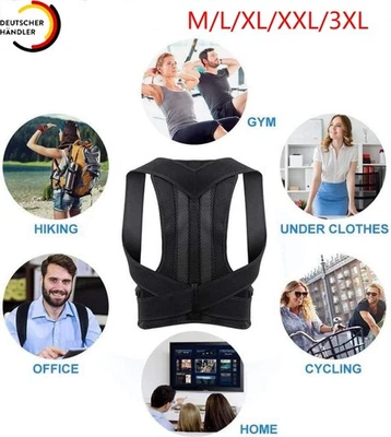Rückenhalter Geradehalter Sport Rückenbandage Haltungskorrektur Stabilisator DHL - Bild 1 von 4