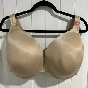 Reggiseno Cacique Lane Bryant copertura completa supporto ferretto leggermente foderato nudo 42G - Foto 1 di 13