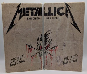 Metallica Live Shit Binge & Purge San Diego 1 & 2 VHS Cassette Tapes - Picture 1 of 5