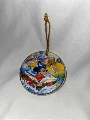 Disney Sorcerer Mickey Fantasia 1940 Ornament Disk Ceramic Classics (68) - Image 1 of 2