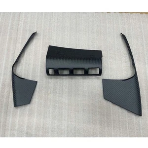 3pcs Matte Carbon Warning Light+Side Panel Trim Covers for Nissan GT-R R35 08-16 - Picture 1 of 14