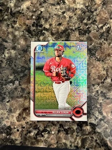 Allan Cerda 2022 1° Bowman Chrome Prospects Rifrattore Mojo #BCP-142 Reds - Foto 1 di 2