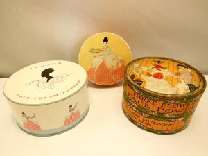 LOT 3- RICHARD HUDNUT THREE FLOWERS, ARMAND COLD CREAM & COMPLEXION POWDER BOXES - Picture 1 of 12