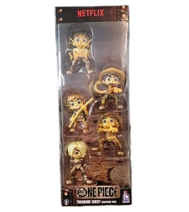 Netflix One Piece Gold Treasure Chest Minifigure Confezione da 5 Nuovo Sigillato - Foto 1 di 1