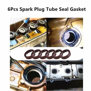 6Pcs For Jeep Wrangler Chrysler Dodge Ram Spark Plug Tube Seal Gasket 5184778AB - Picture 1 of 5
