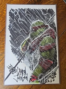 Camron Johnson OA Raphael Tmnt 11x17 Original Art - Bild 1 von 6